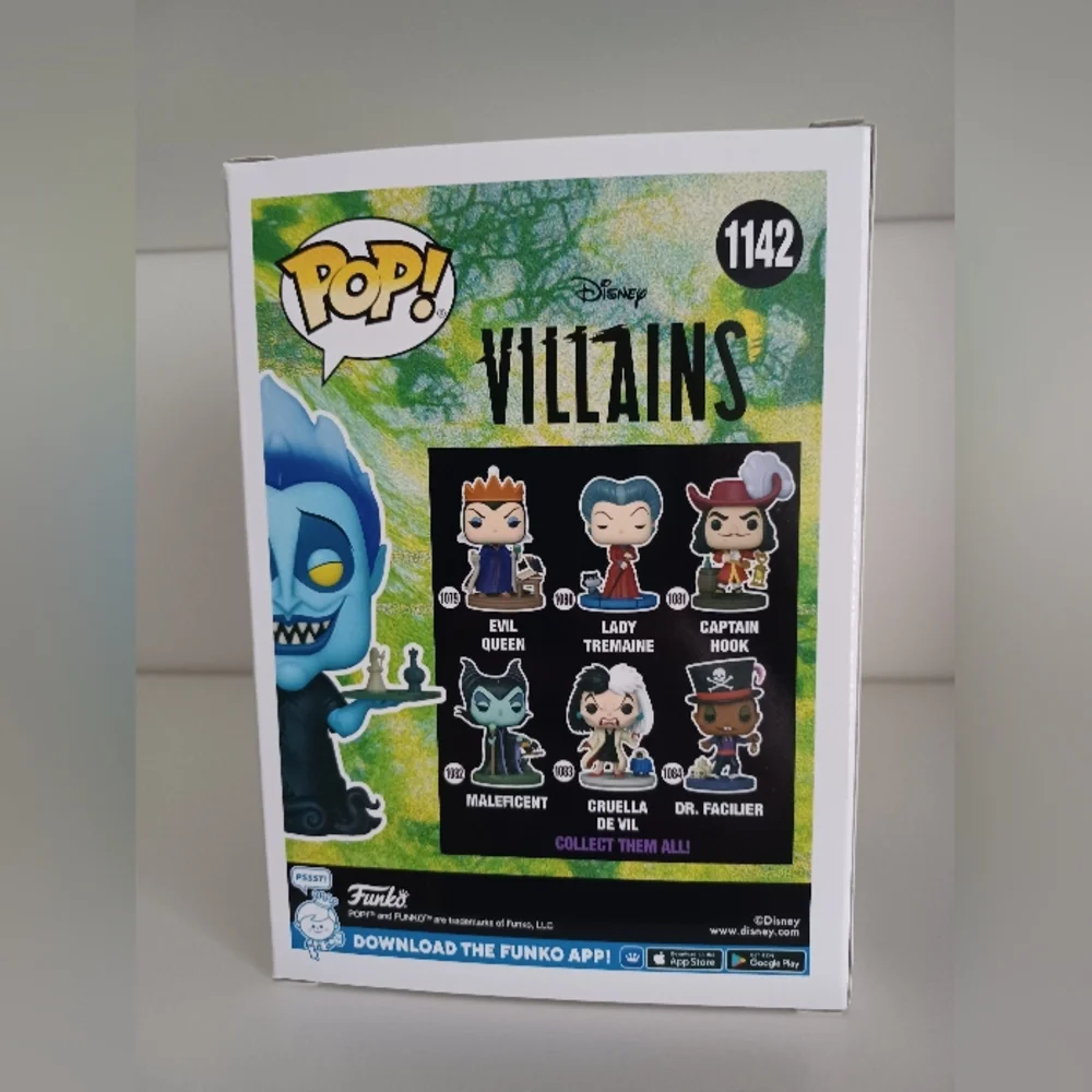 Disney Villains Hades With Chess Board 1142 Vinyl Figure Funko Pop Toy